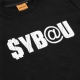 $YBAU TEE IN BLACK