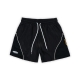 LOGO MESH NYLON SHORTS IN BLACK