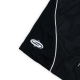LOGO MESH NYLON SHORTS IN BLACK