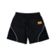 LOGO MESH NYLON SHORTS IN BLACK