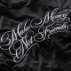LOGO VELVET JACKET IN BLACK