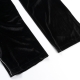 LOGO VELVET PANTS IN BLACK