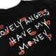 LONELY ANGEL WASHED TEE IN BLACK