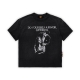 GET RICH WASHED TEE IN BLACK