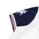 LOGO ZIP POLO IN WHITE