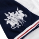 LOGO ZIP POLO IN WHITE