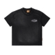 SMOKE LOGO WASHED TEE IN BLACK
