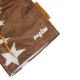 STARS MESH SHORT IN BROWN