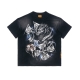 DRAGON TIGER WASHED TEE IN BLACK