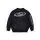 ADDICTED WASHED SWEATER IN BLACK