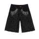 DIAMOND BAGGY SHORT IN WASHED BLACK