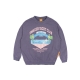 YACHT CLUB WASHED SWEATER IN DARK PURPLE