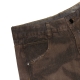 WRINKLE WASHED BAGGY JEANS IN BROWN