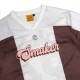 24 MESH JERSEY IN STRIPE WHITE/ BROWN
