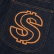 LOGO RAW DENIM JEANS