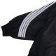 LOGO STRIPES WASHED HOODIE IN BLACK