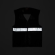 UTILITY VEST JACKET IN BLACK V2