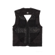 UTILITY VEST JACKET IN BLACK V2