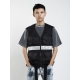UTILITY VEST JACKET IN BLACK V2