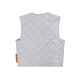 LOGO PUFFER VEST IN GREY