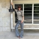 FLARE JEANS IN GREY