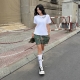 DON’T GET MAD EMBROIDERY TEE IN WHITE