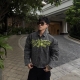 SWAROVKI "DONT GET MAD" WORKWEAR WASHED JACKET