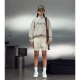 $MAKER4LIFE CHECKERED NYLON JACKET IN CREAM